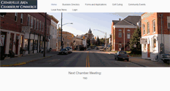 Desktop Screenshot of cedarvillechamber.com